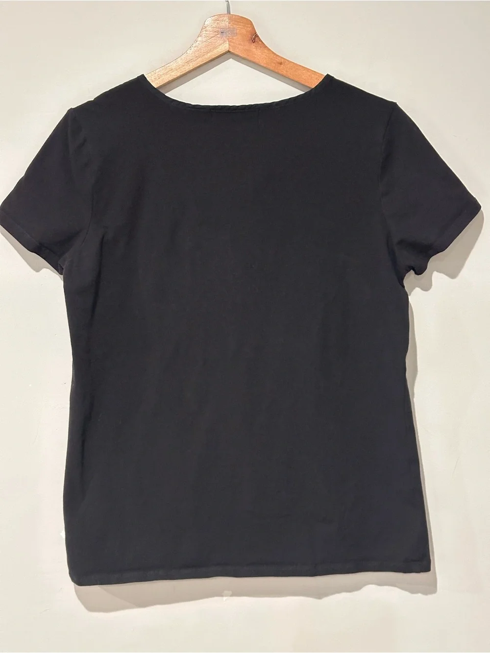 Michael Kors Black Short Sleeve Zipfront Pocket Tee